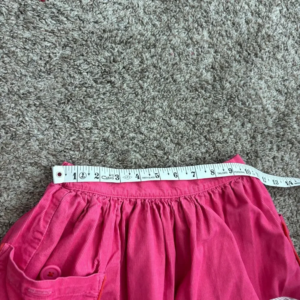 Mini Boden Girls Pink Corduroy Skirt Sz 7-8Y Barbie Spring Summer - Picture 8 of 8